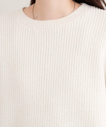 荷葉邊裝飾針織套頭衫