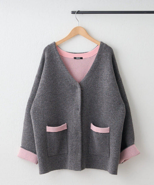 【nane】雙面配色開衫