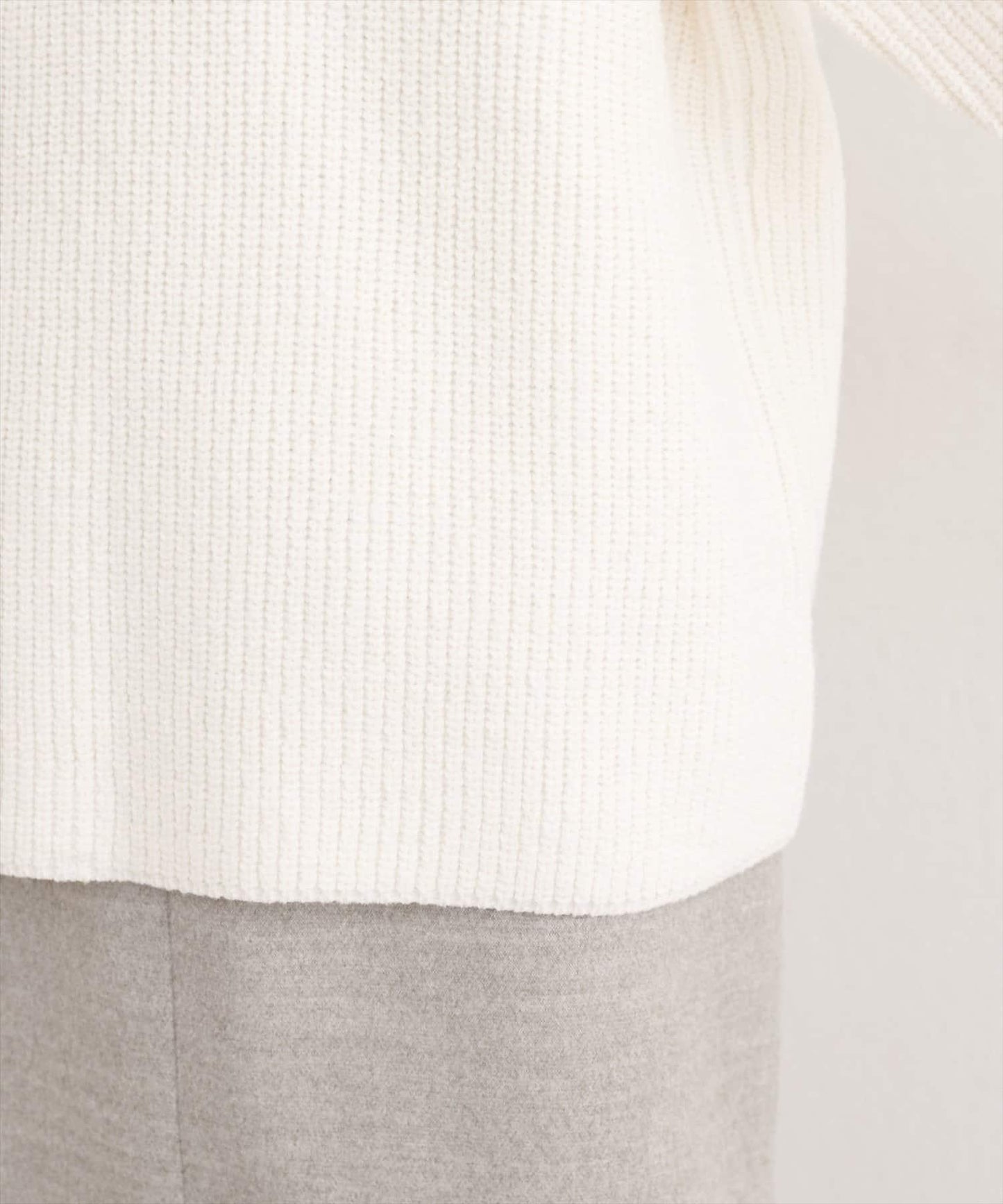 荷葉邊裝飾針織套頭衫