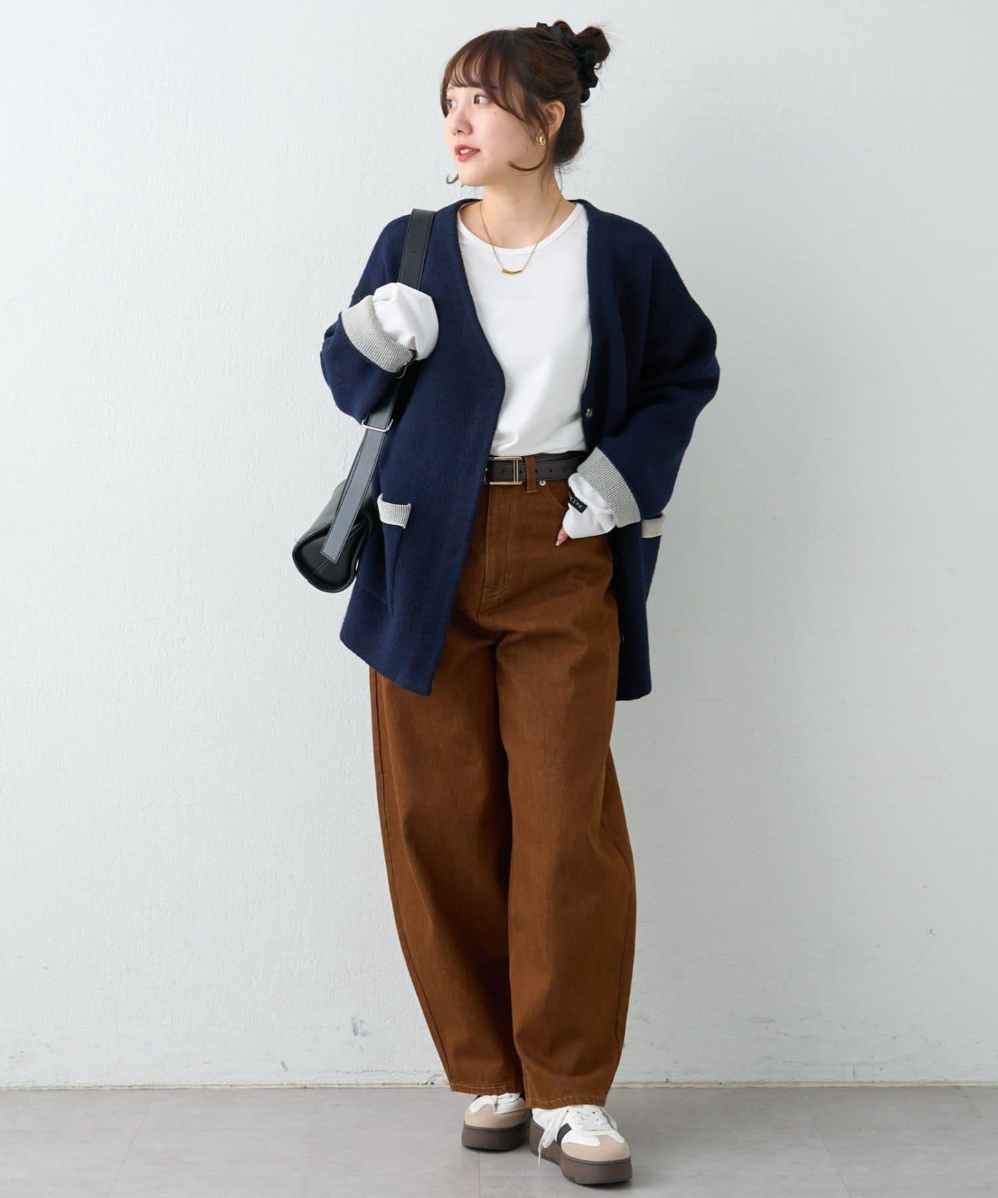 【nane】雙面配色開衫