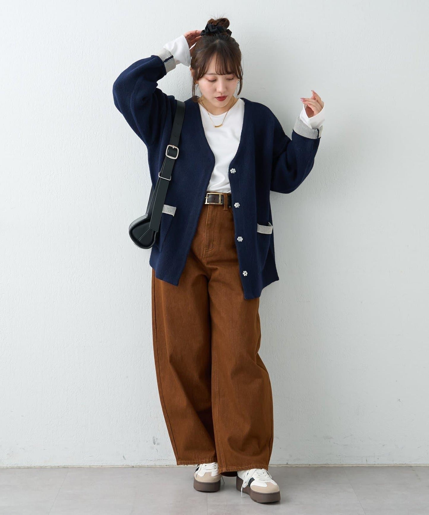 【nane】雙面配色開衫