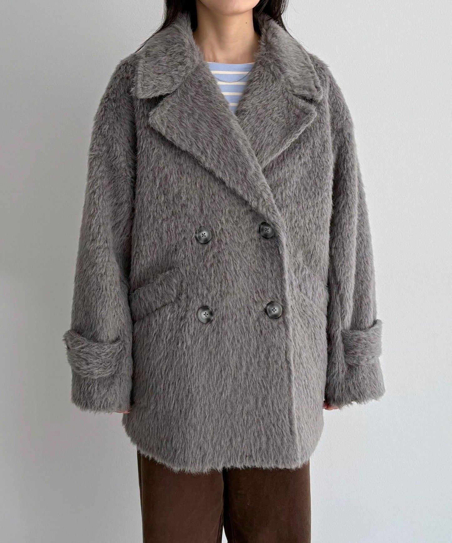 【GEVACO/ゲバコ】特別款長毛呢P大衣