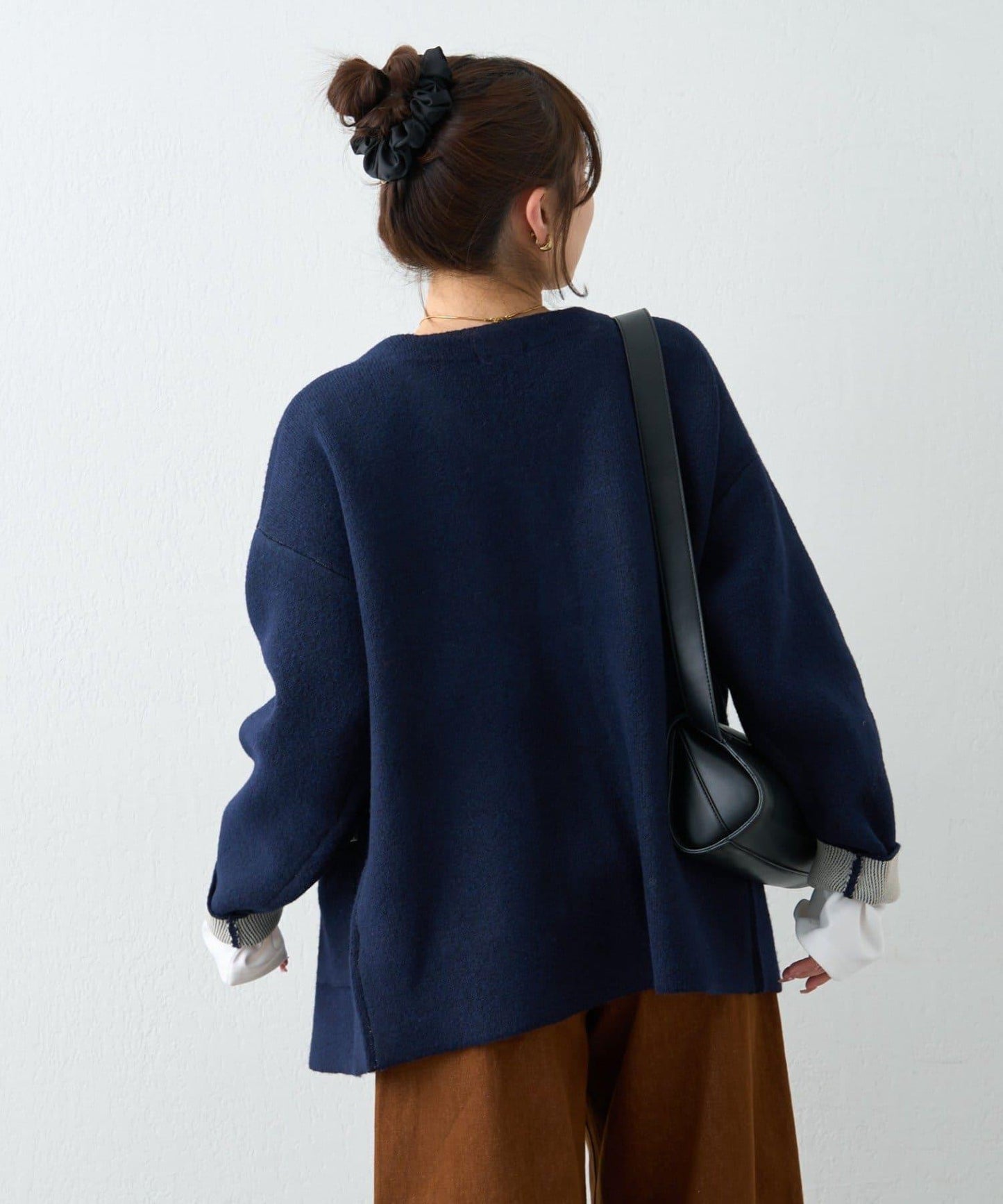 【nane】雙面配色開衫