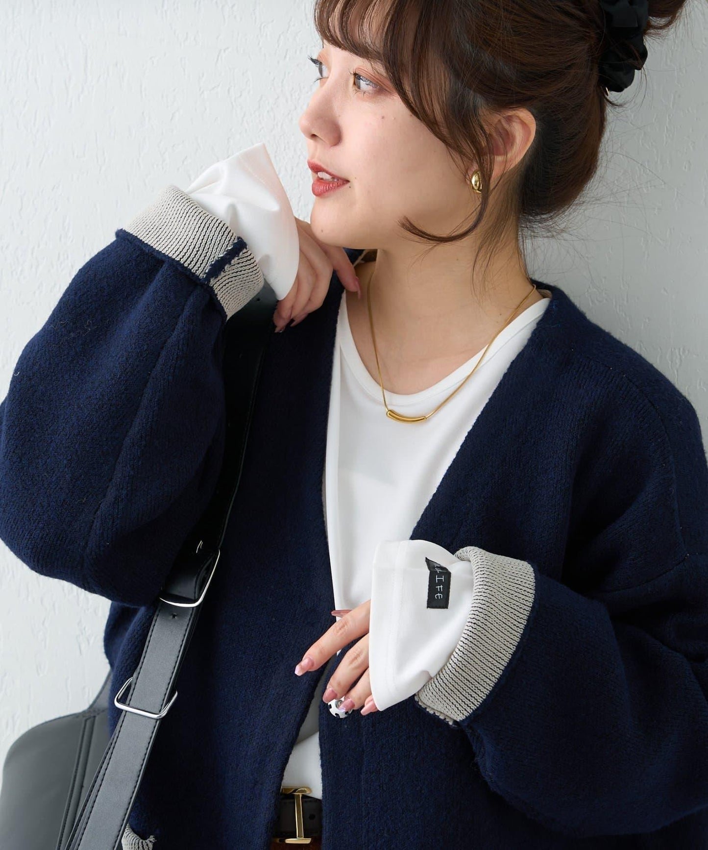 【nane】雙面配色開衫