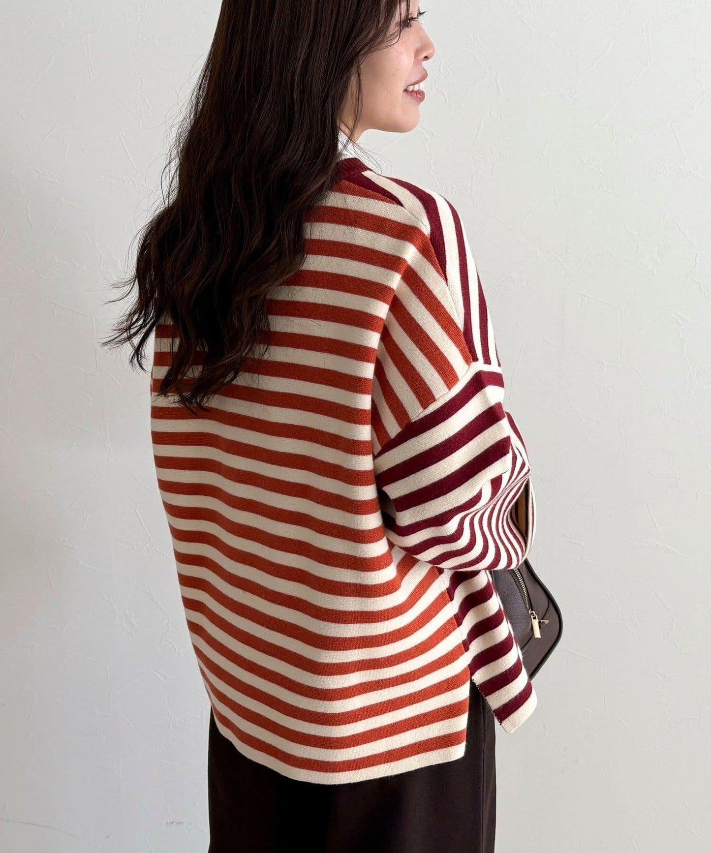 【GEVACO/ゲバコ】條紋針織套頭衫