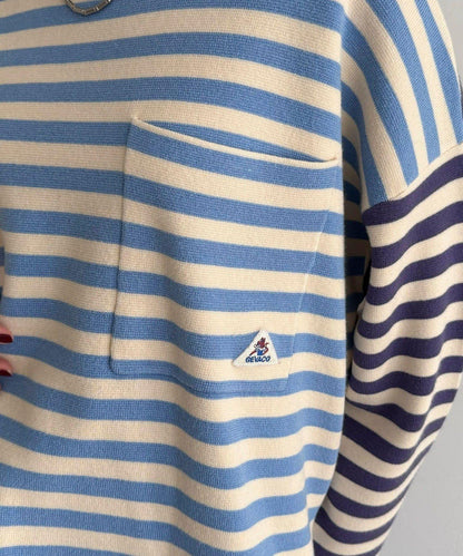 【GEVACO/ゲバコ】條紋針織套頭衫