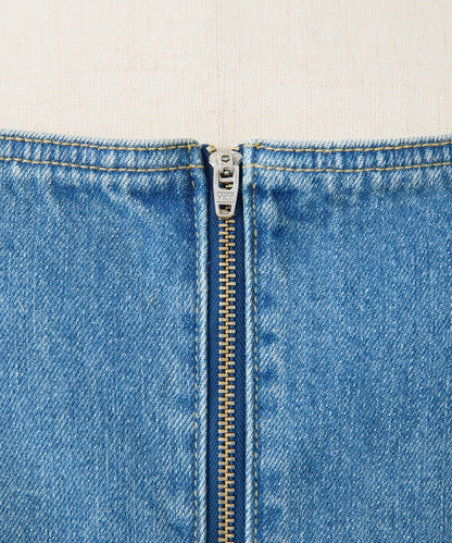 塗鴉牛仔吊帶連衣裙【SUM1 STYLE】