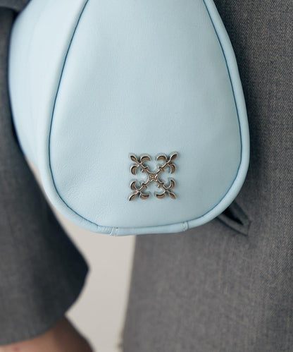 軟皮卷式單肩包