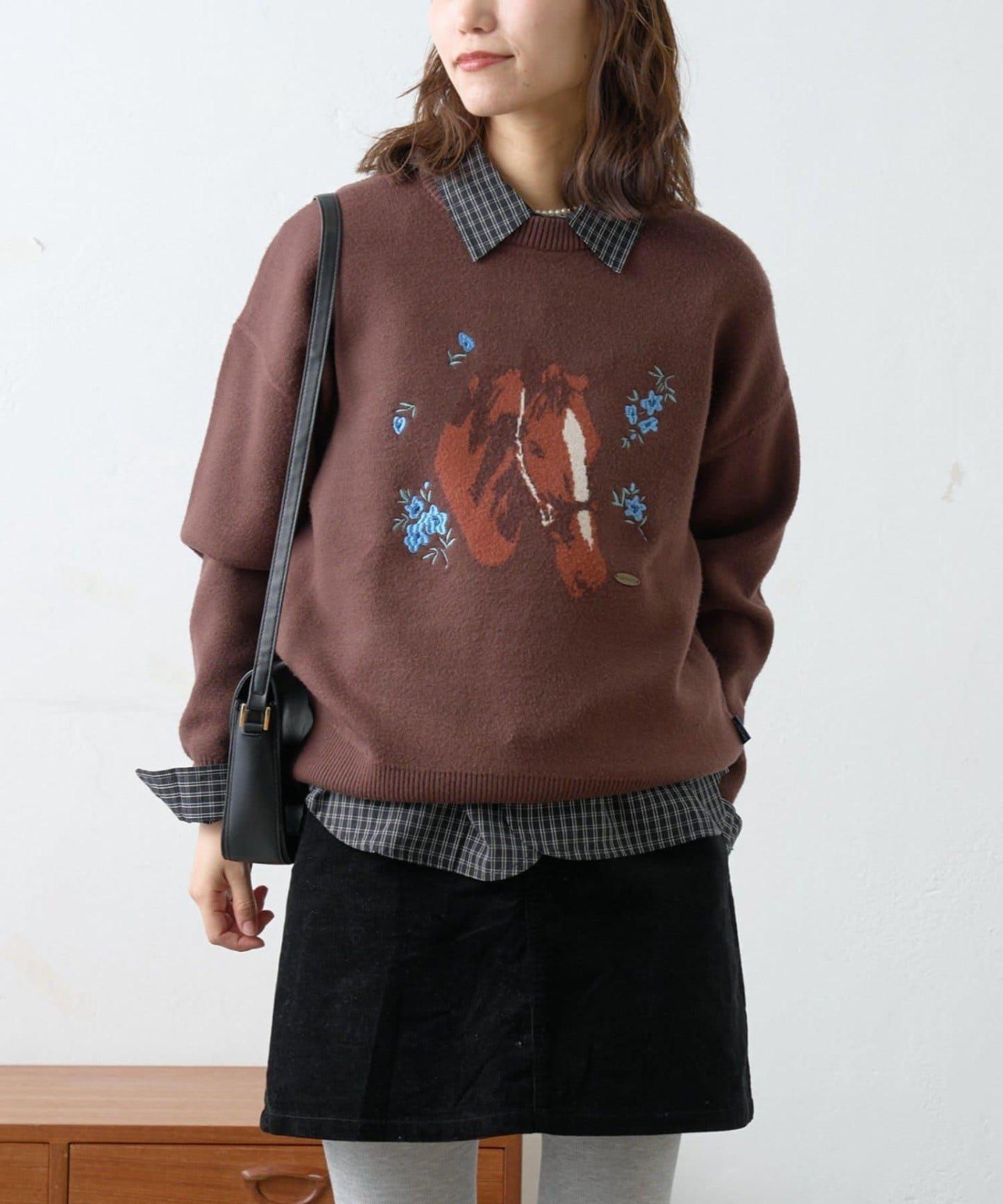 【GEVACO】花卉提花針織衫