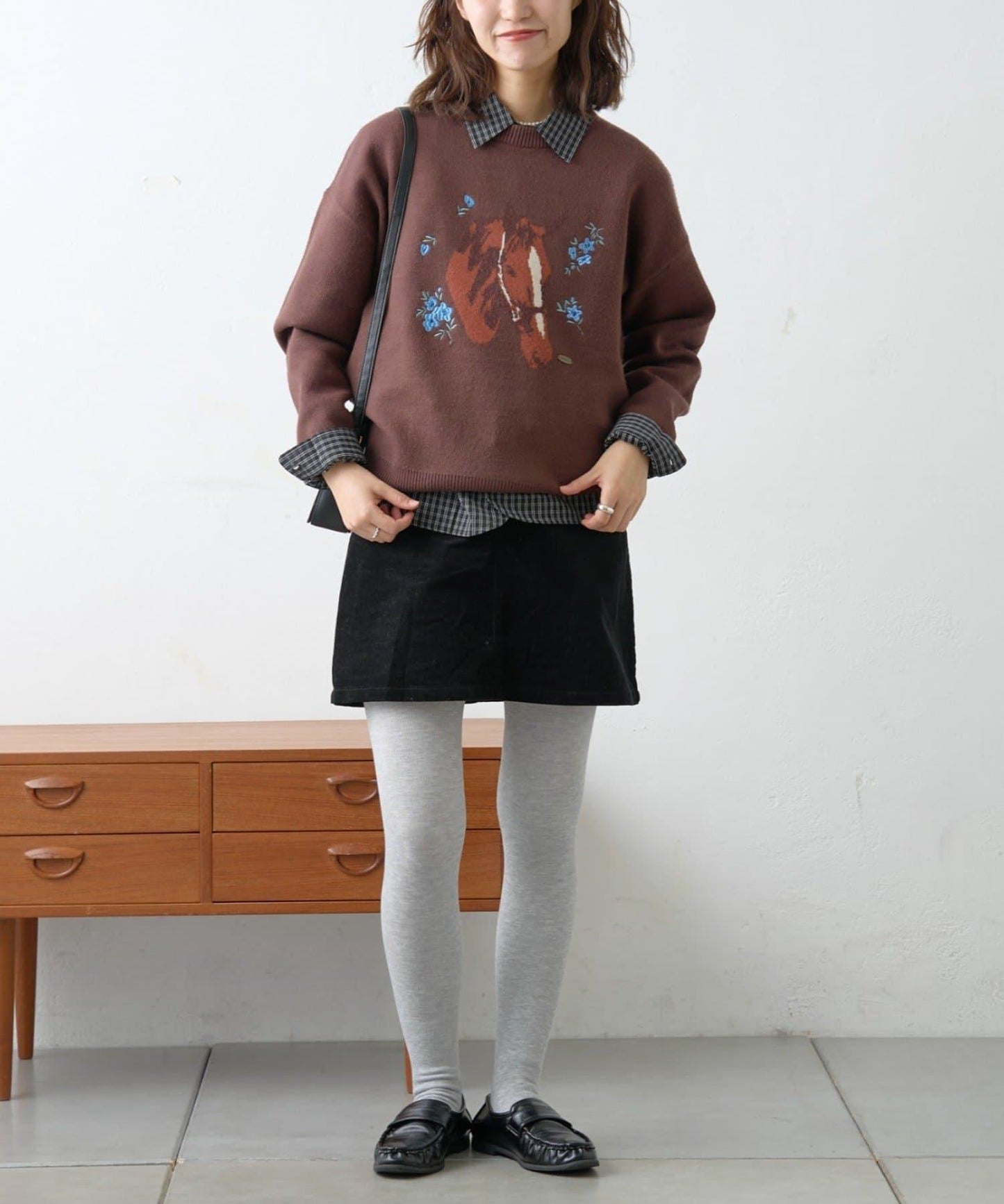 【GEVACO】花卉提花針織衫