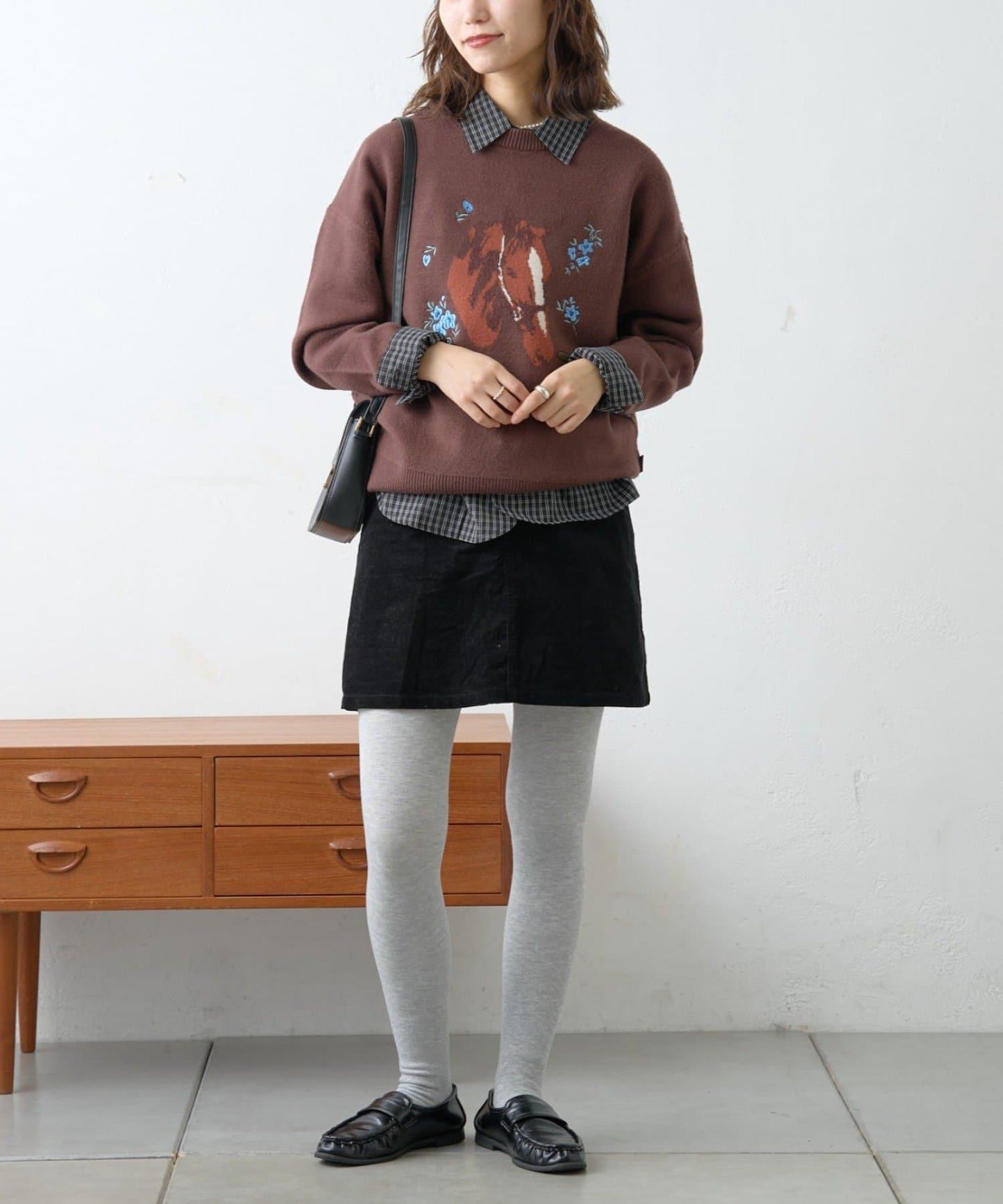 【GEVACO】花卉提花針織衫