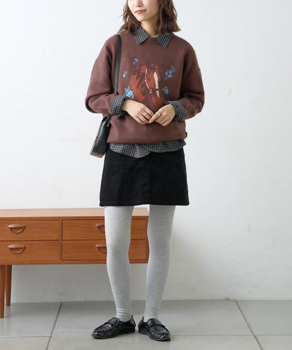 【GEVACO】花卉提花針織衫