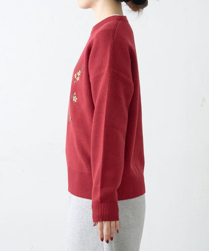 【GEVACO】花卉提花針織衫