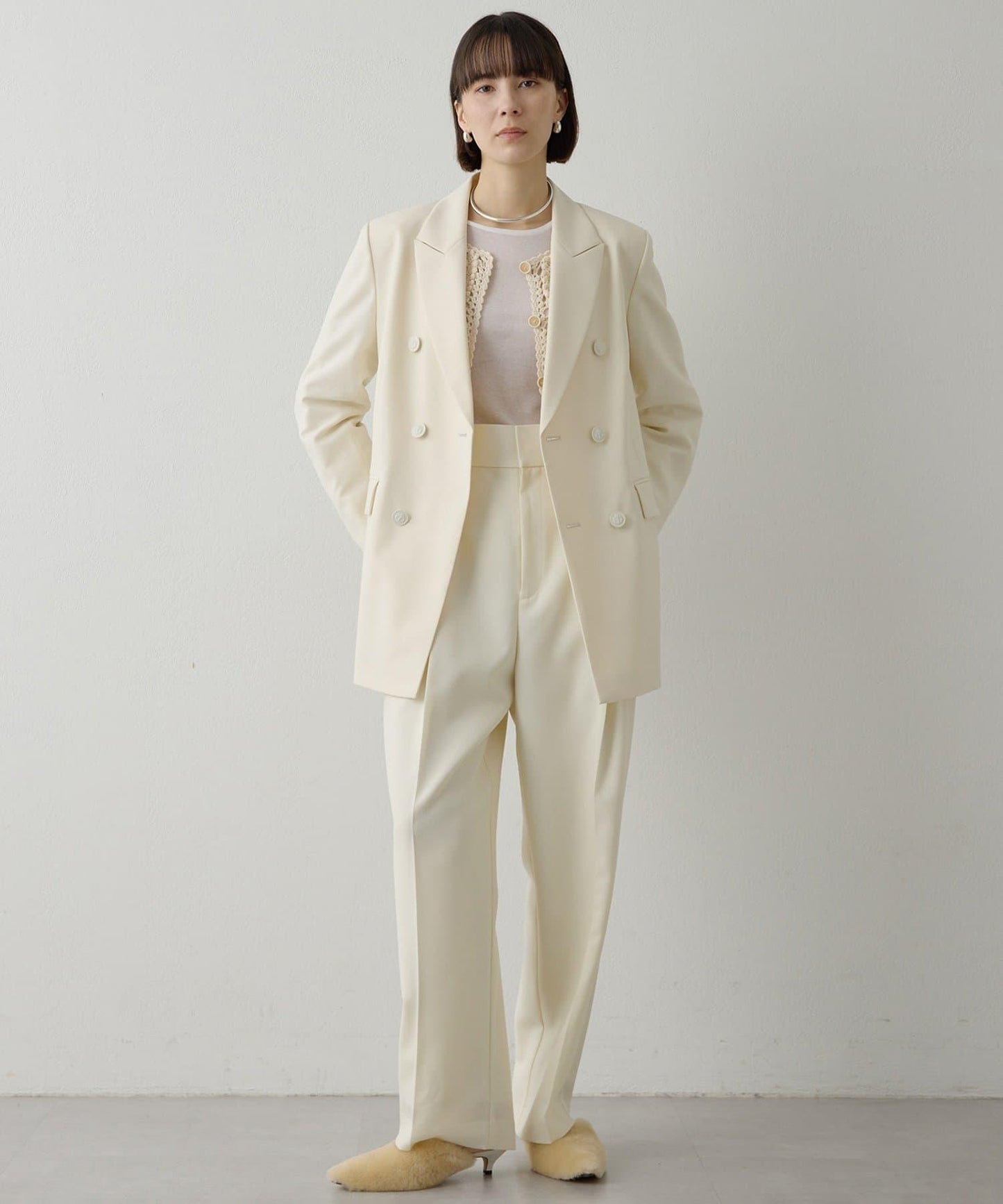 海軍風西裝外套