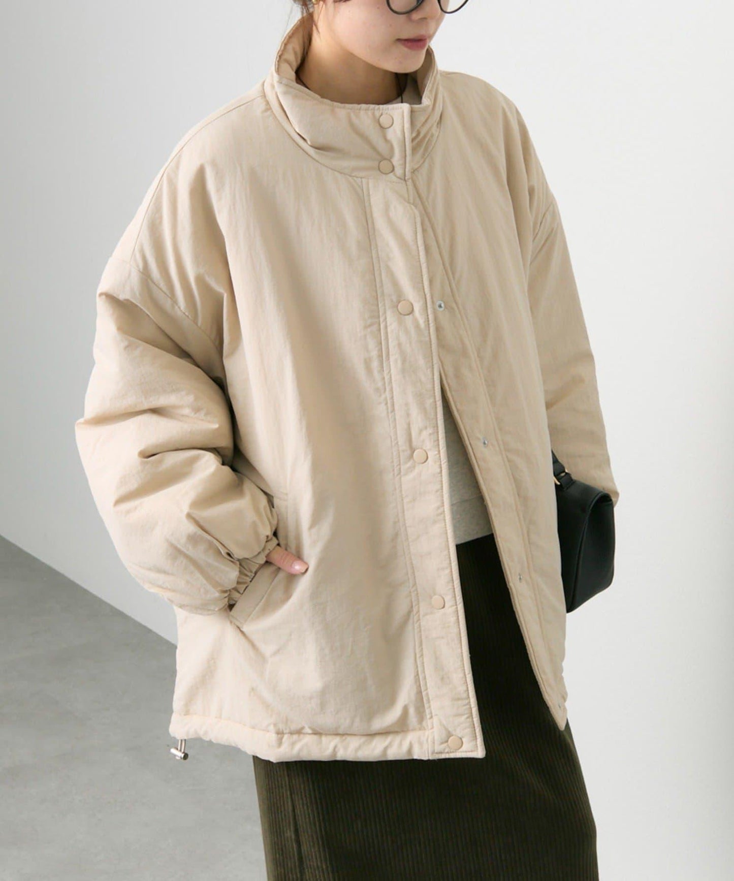 可雙面穿立領羽絨夾克