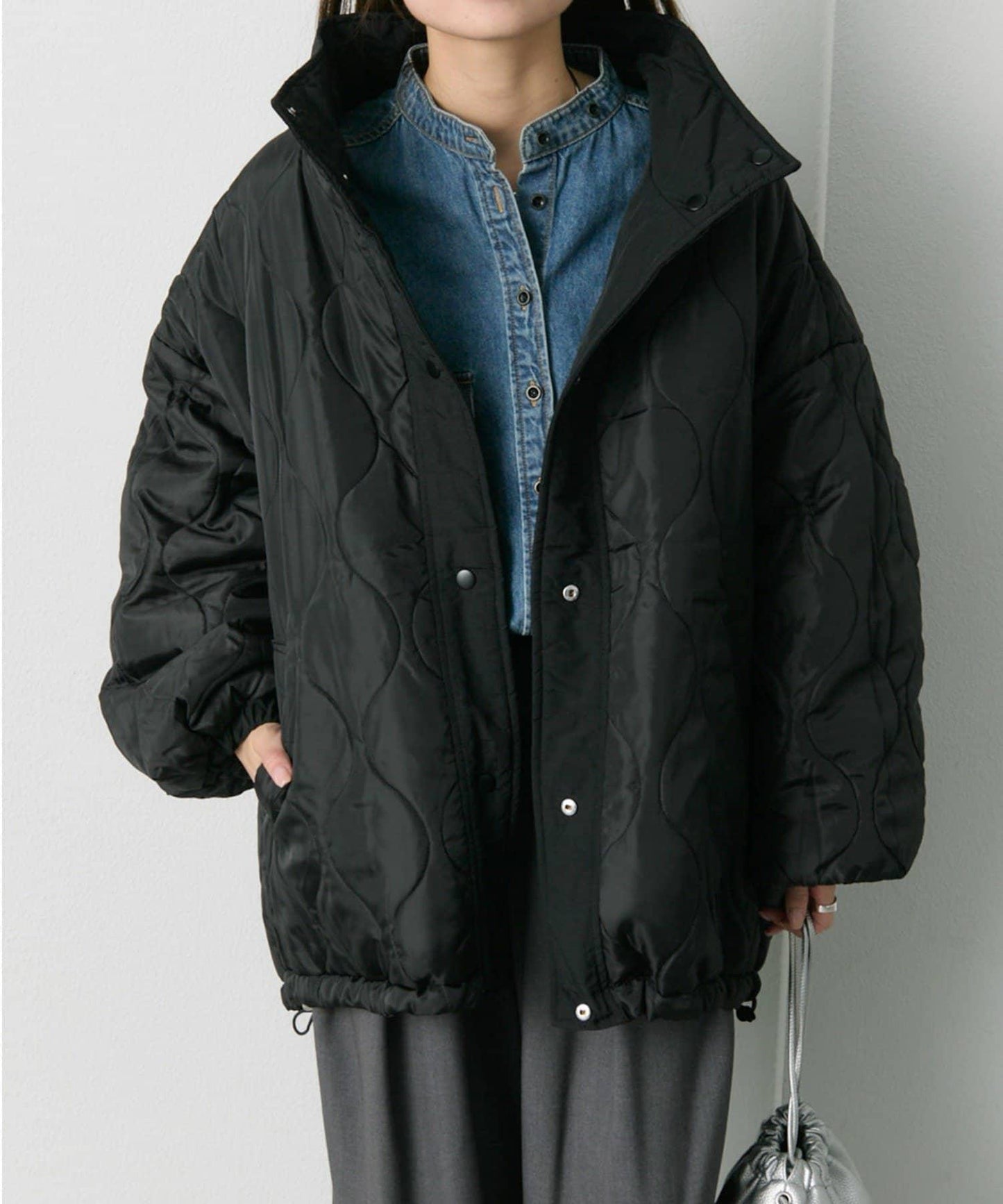 可雙面穿立領羽絨夾克