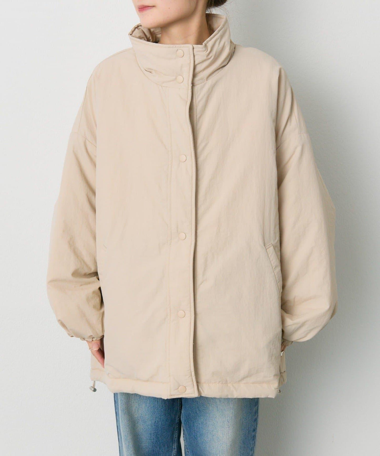 可雙面穿立領羽絨夾克