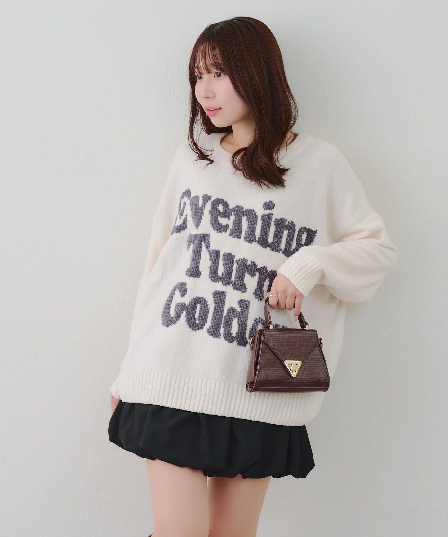 毛絨人氣針織衫【RMAF】天鵝絨紗線標誌針織套頭衫