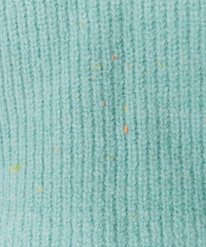 彩點圓領針織套頭衫