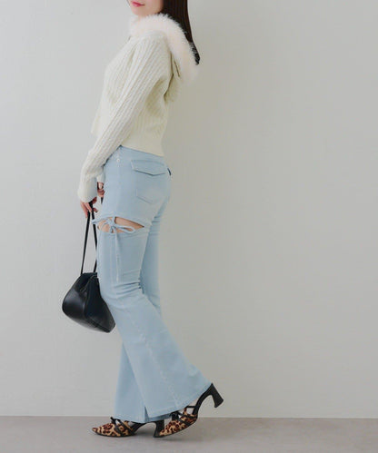 冬季流行單品♪【RMAF】亮片麻花毛絨連帽衫