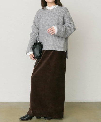 彩點圓領針織套頭衫