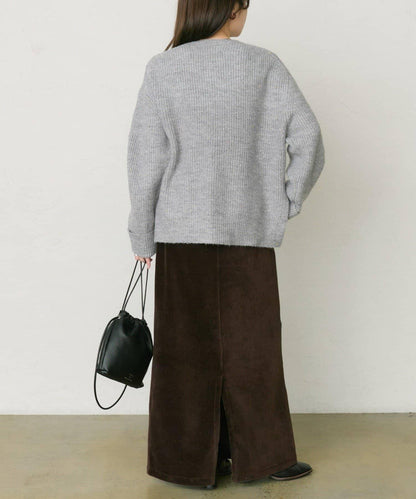 彩點圓領針織套頭衫