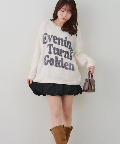 毛絨人氣針織衫【RMAF】天鵝絨紗線標誌針織套頭衫