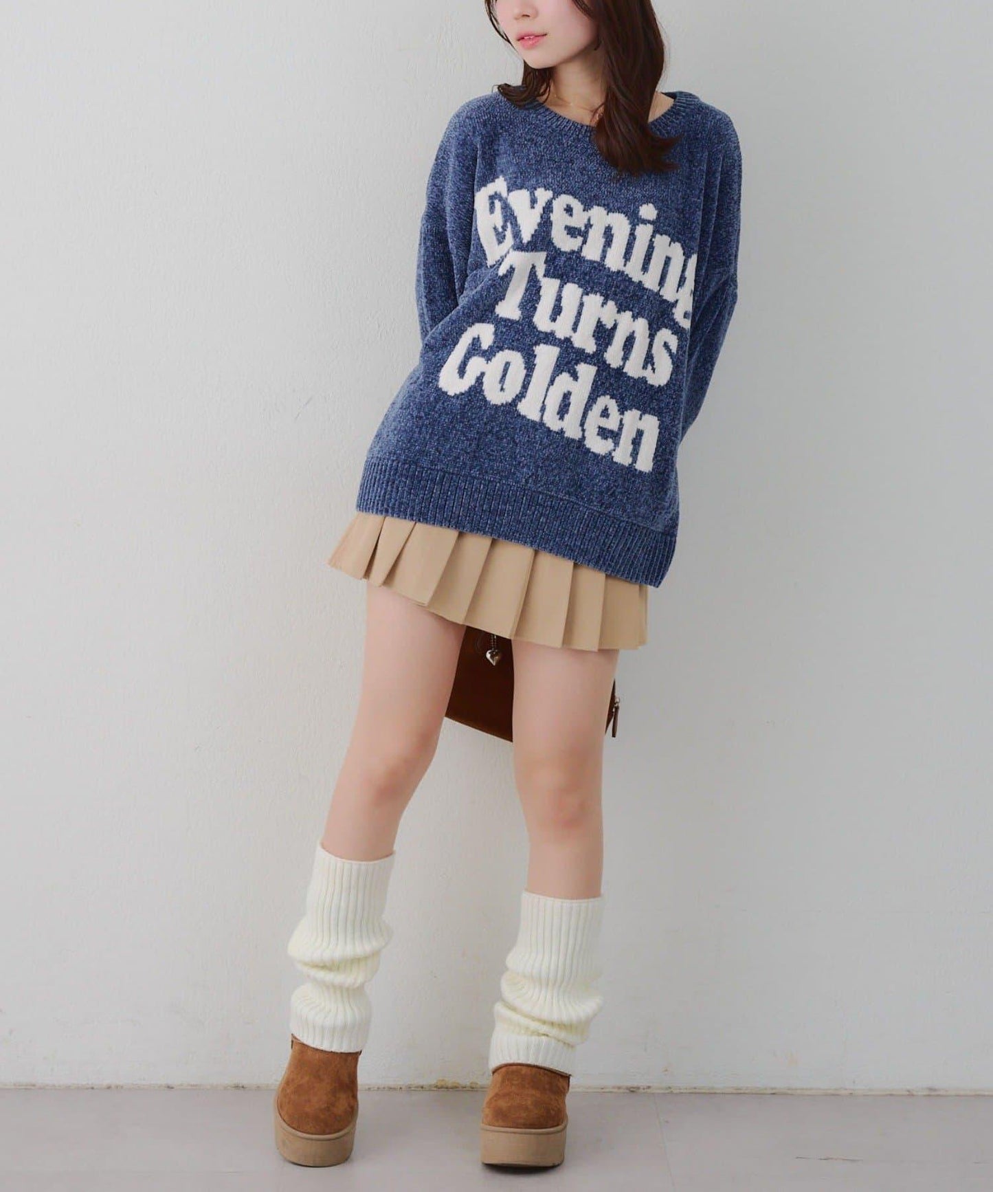 毛絨人氣針織衫【RMAF】天鵝絨紗線標誌針織套頭衫