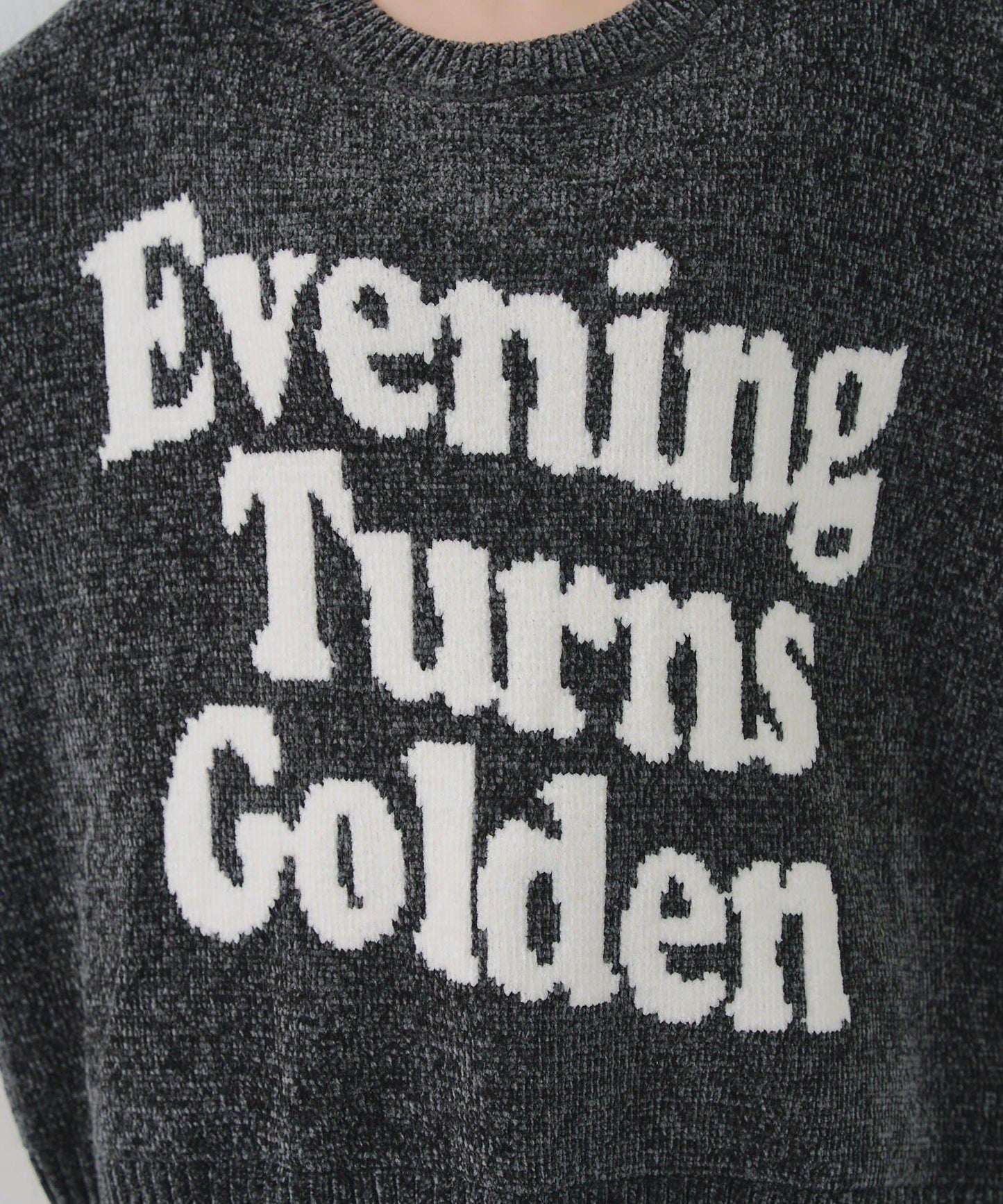 毛絨人氣針織衫【RMAF】天鵝絨紗線標誌針織套頭衫