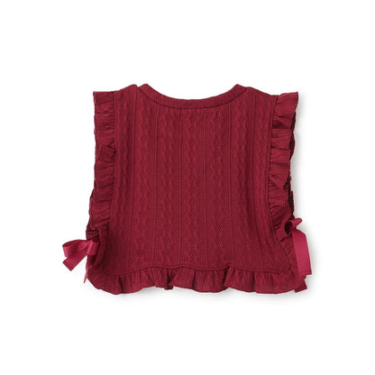 麻花紋提花背心