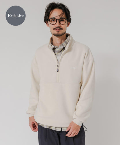 THOUSAND MILE×URBAN RESEARCH 針織抓絨半拉鍊套頭衫