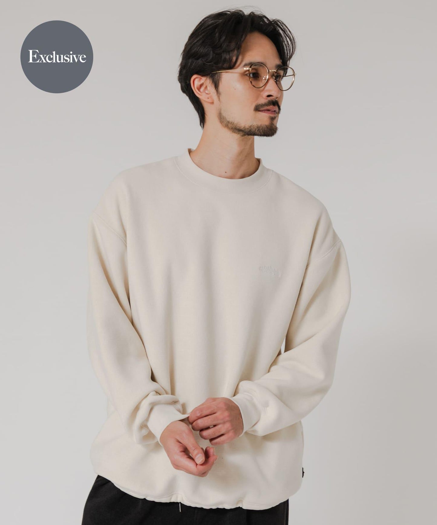 『聯名』THOUSAND MILE×URBAN RESEARCH 針織抓絨圓領套頭衫