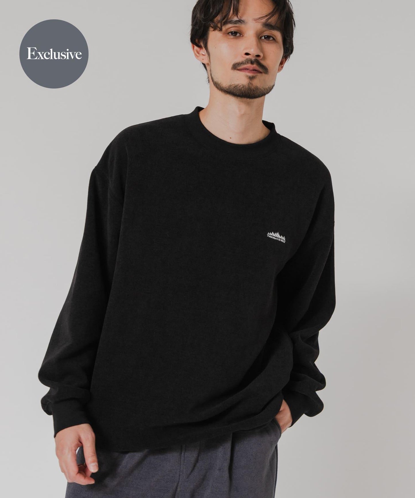 『聯名』THOUSAND MILE×URBAN RESEARCH 針織抓絨圓領套頭衫
