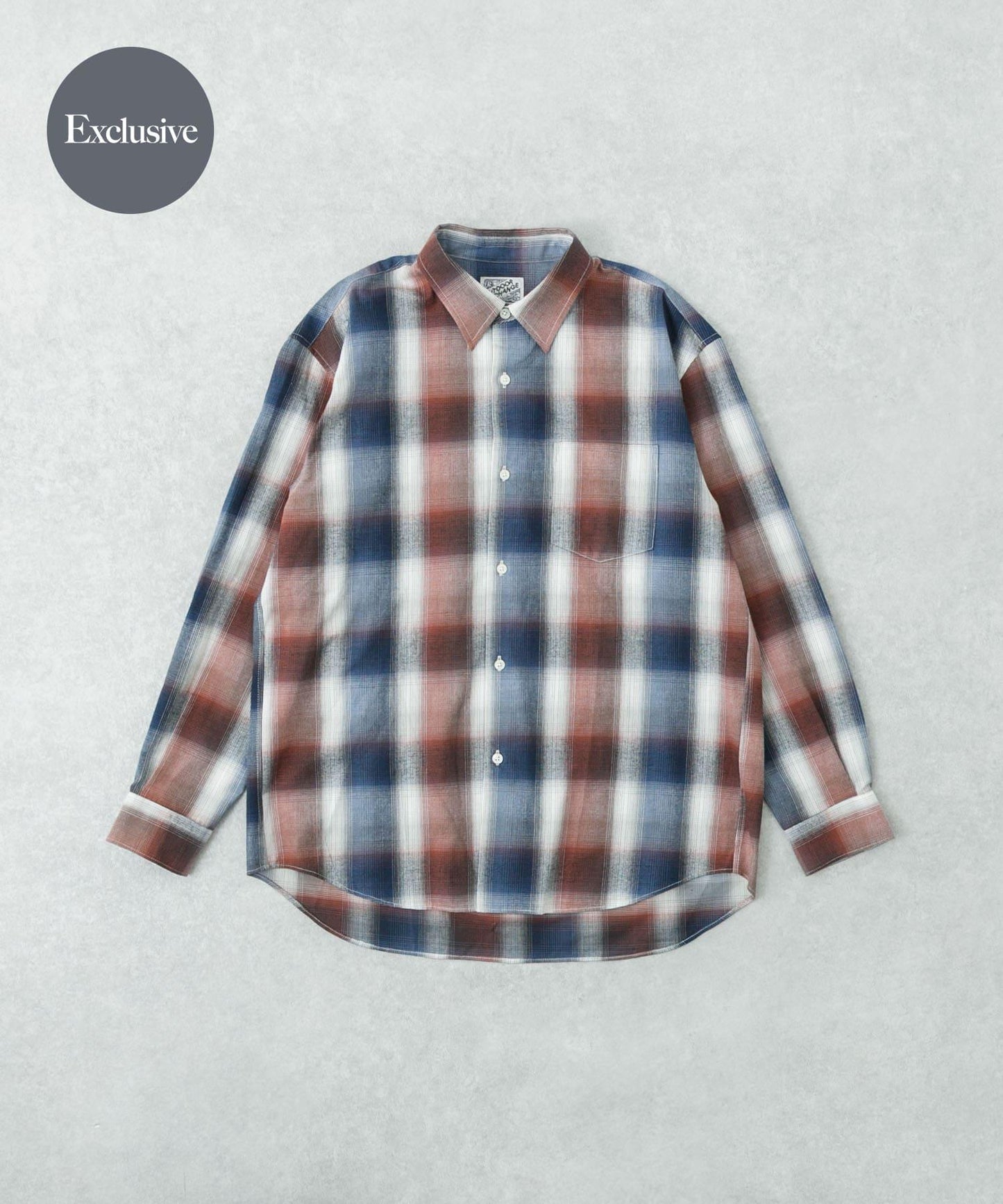 『聯名』OUTDOOR EXCHANGE×URBAN RESEARCH 長毛格紋襯衫