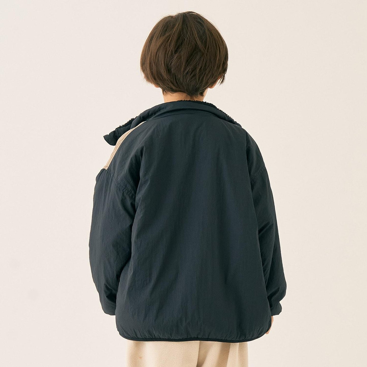 雙面配色羊羔絨外套