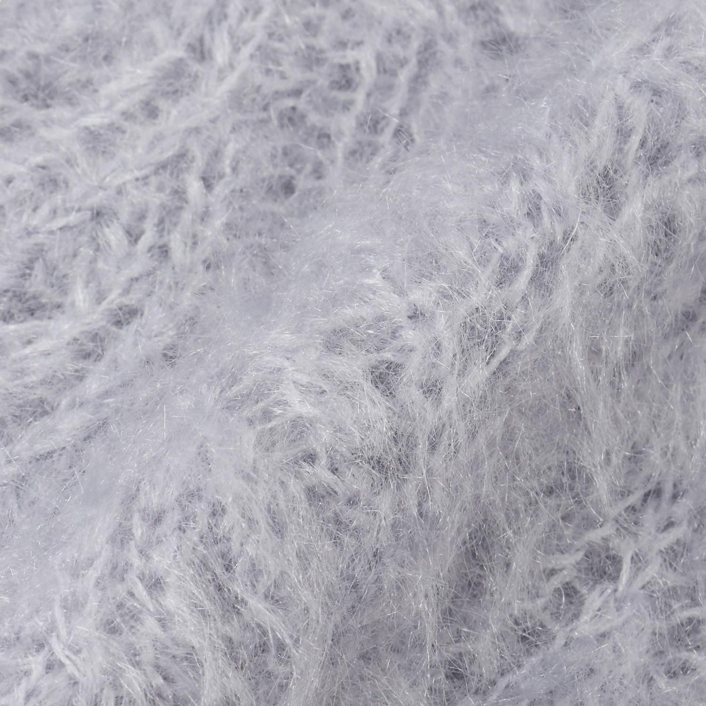 V領貓咪絨毛針織衫×T恤套裝