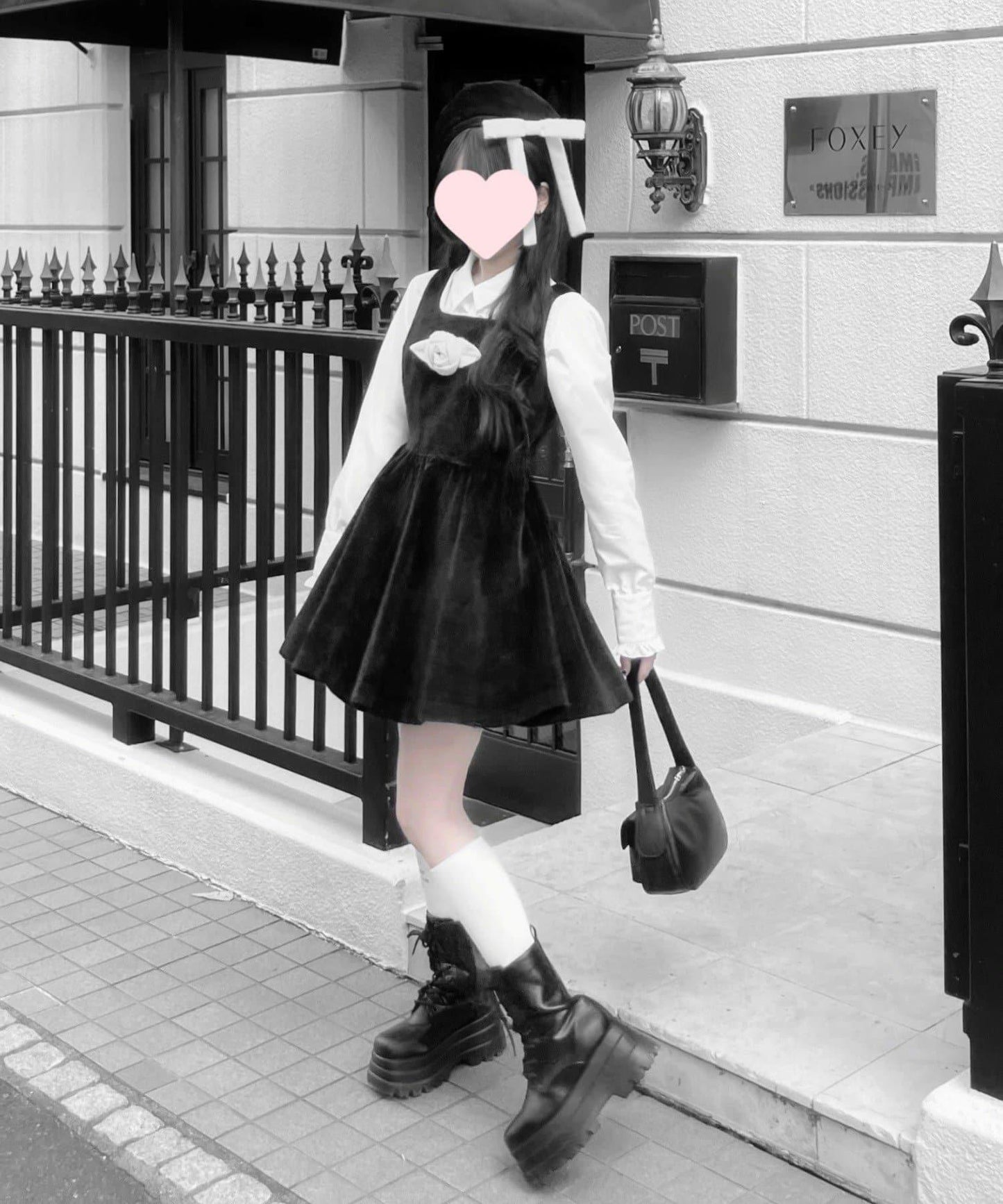 miko 蝴蝶結貝雷帽