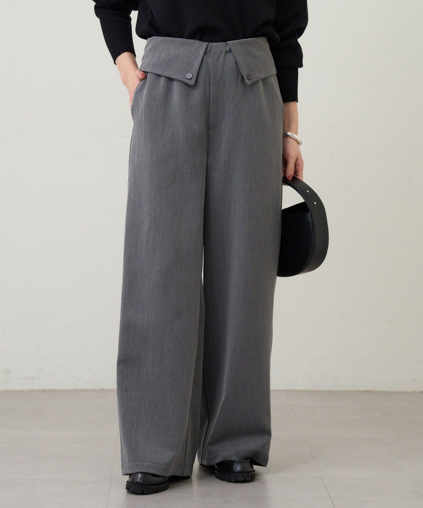 2WAY腰部設計褲子