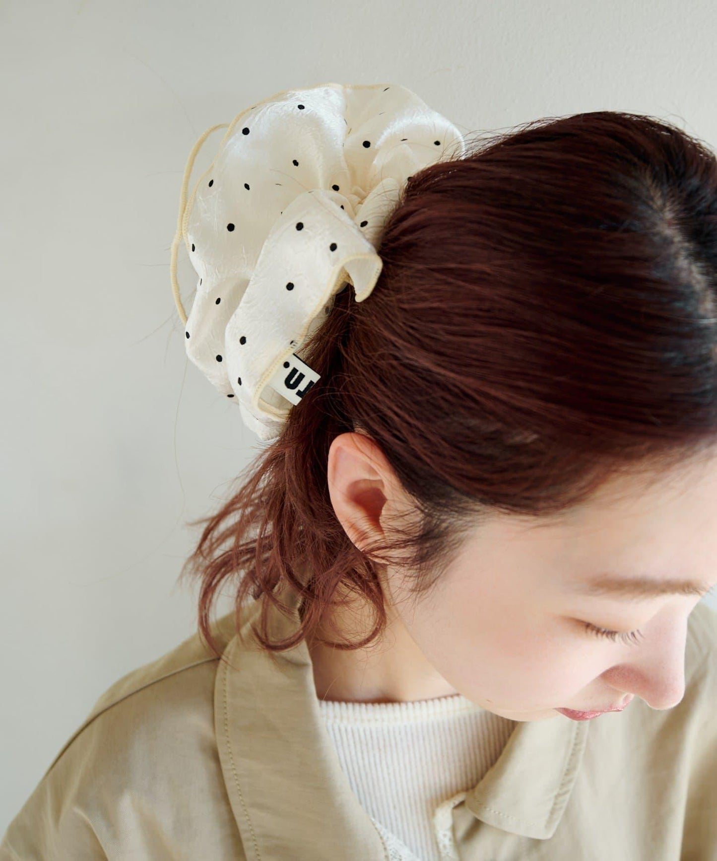 【fiw.】波點透視雙層髮圈