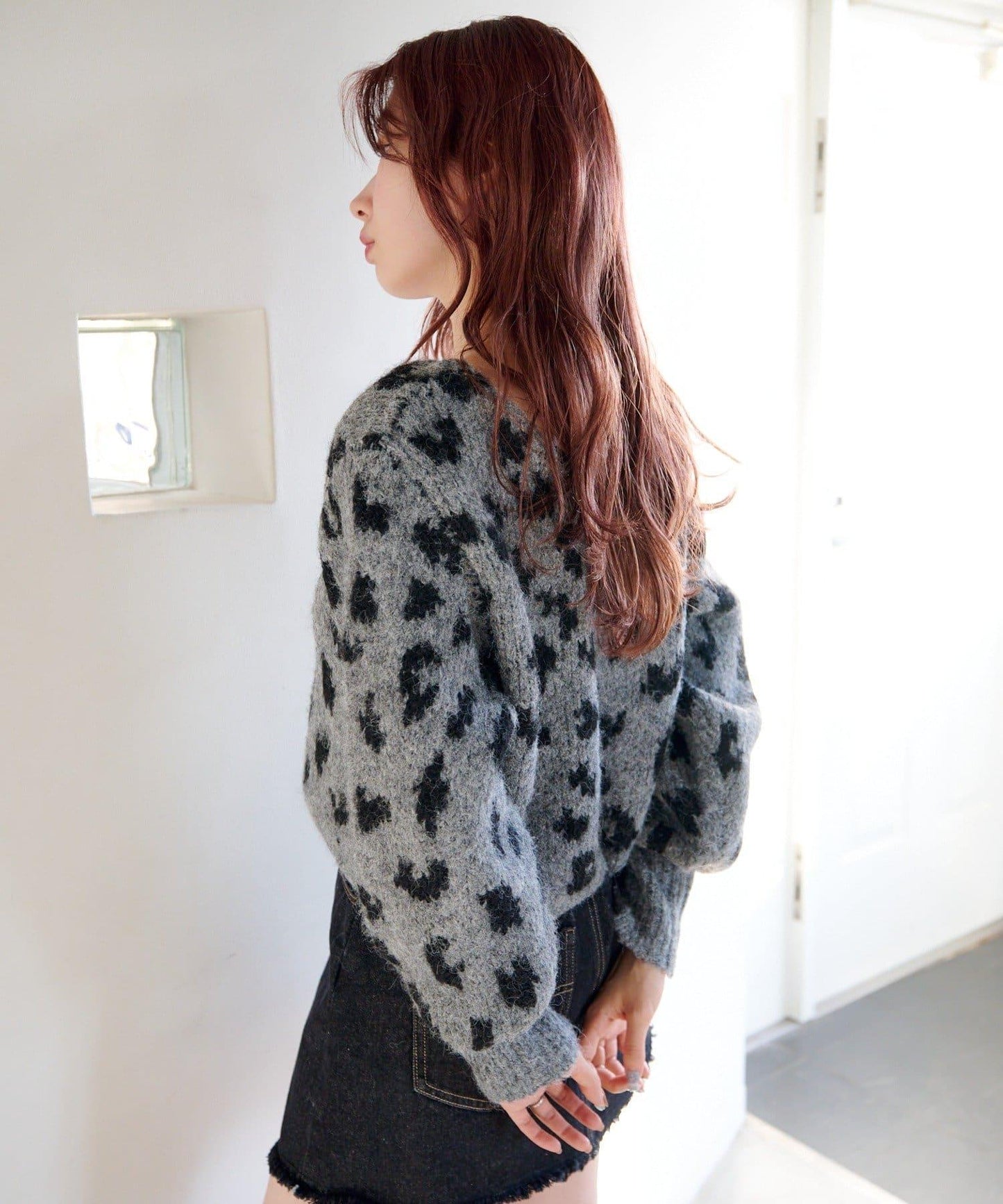 動物圖案針織開衫