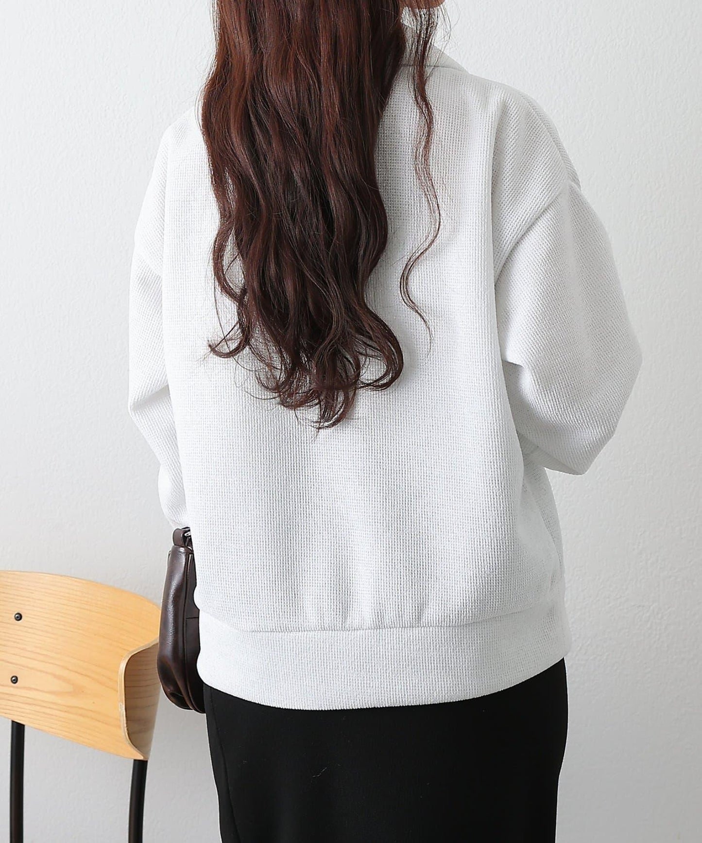 亮片紗半拉鍊套頭衫