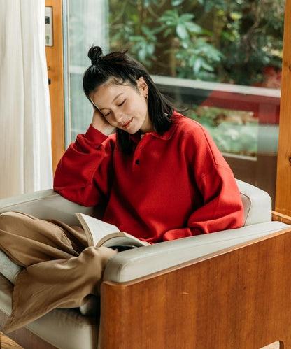 Relax Fit 寬鬆版型 針織POLO衫