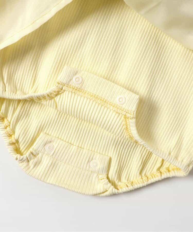 花卉圖案蓬鬆網紗連體衣