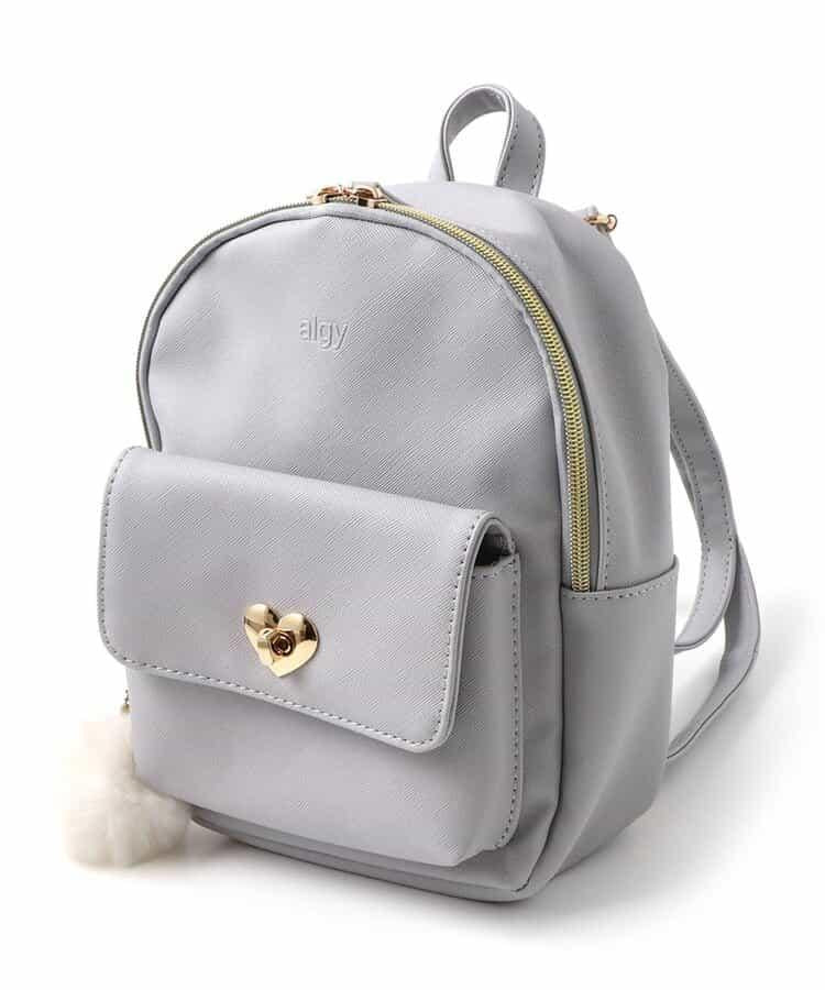 愛心鎖迷你雙肩包