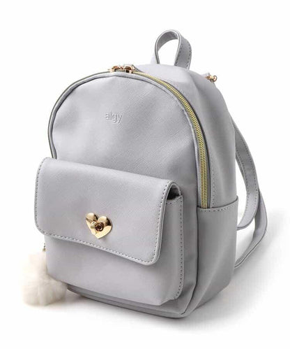 愛心鎖迷你雙肩包