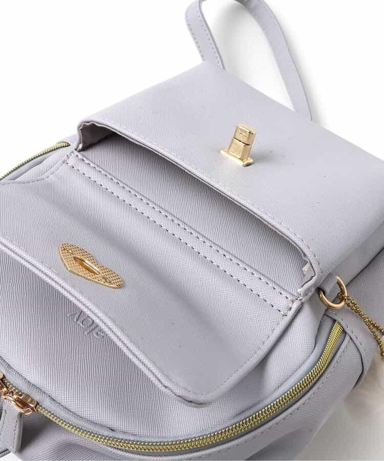 愛心鎖迷你雙肩包