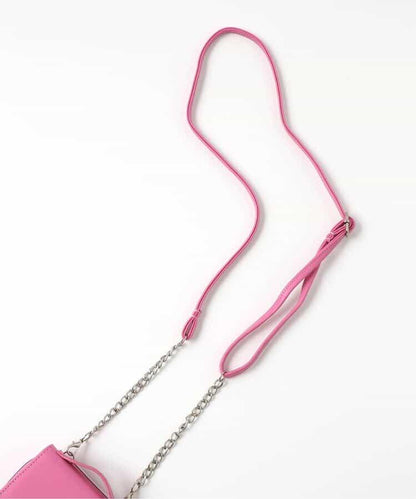 愛心鎖單肩錢包