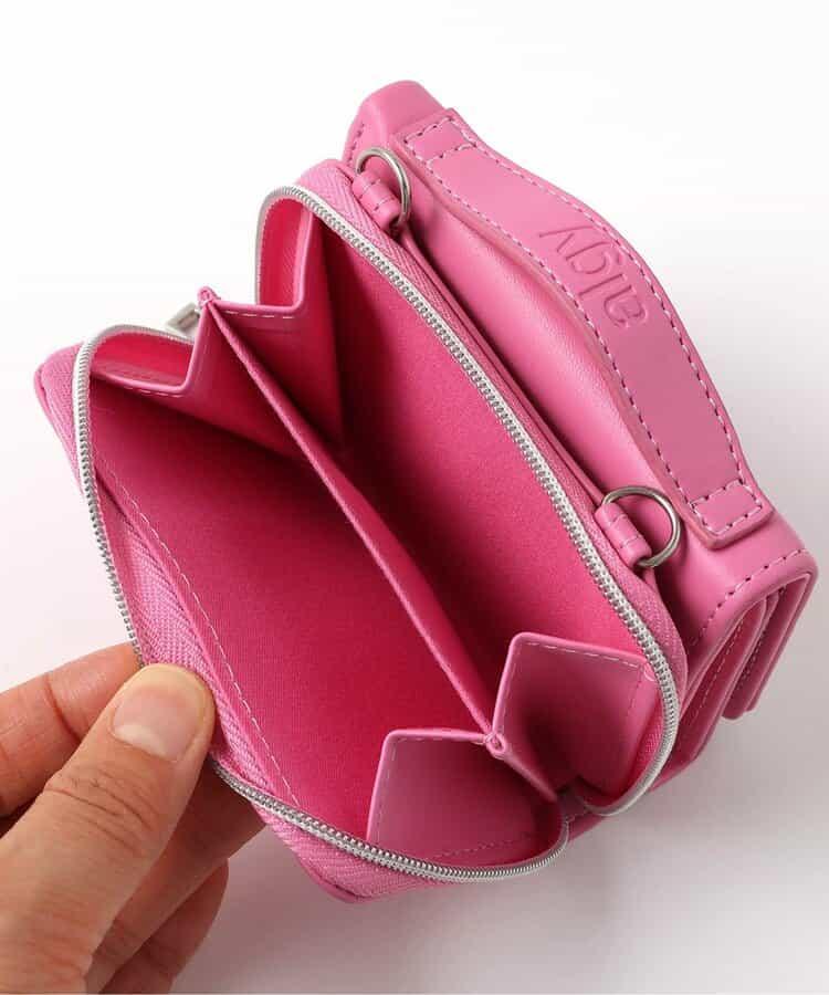 愛心鎖單肩錢包