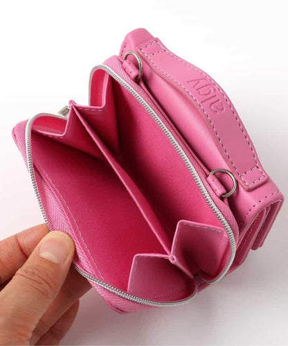 愛心鎖單肩錢包