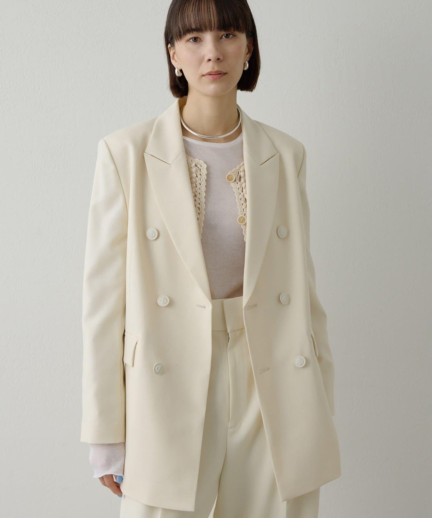 海軍風西裝外套